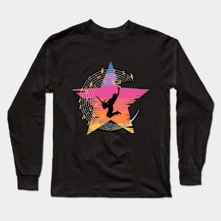 rock and roll guitarist Long Sleeve T-Shirt